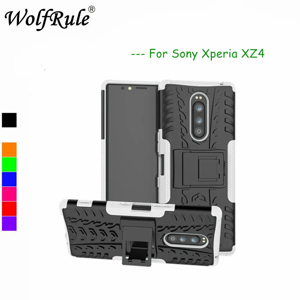 

Case For Sony Xperia XZ4 Cover Dual Layer Armor Silicone Case For Sony Xperia XZ4 Holder Stand Shell For Sony XZ4 Fundas 6.4"