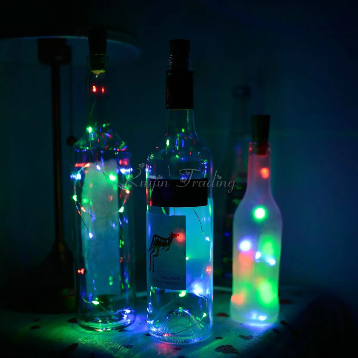 1 шт. 15 20 светодио дный led бутылка вина Натуральная пробка свет шнура DIY Фея медный