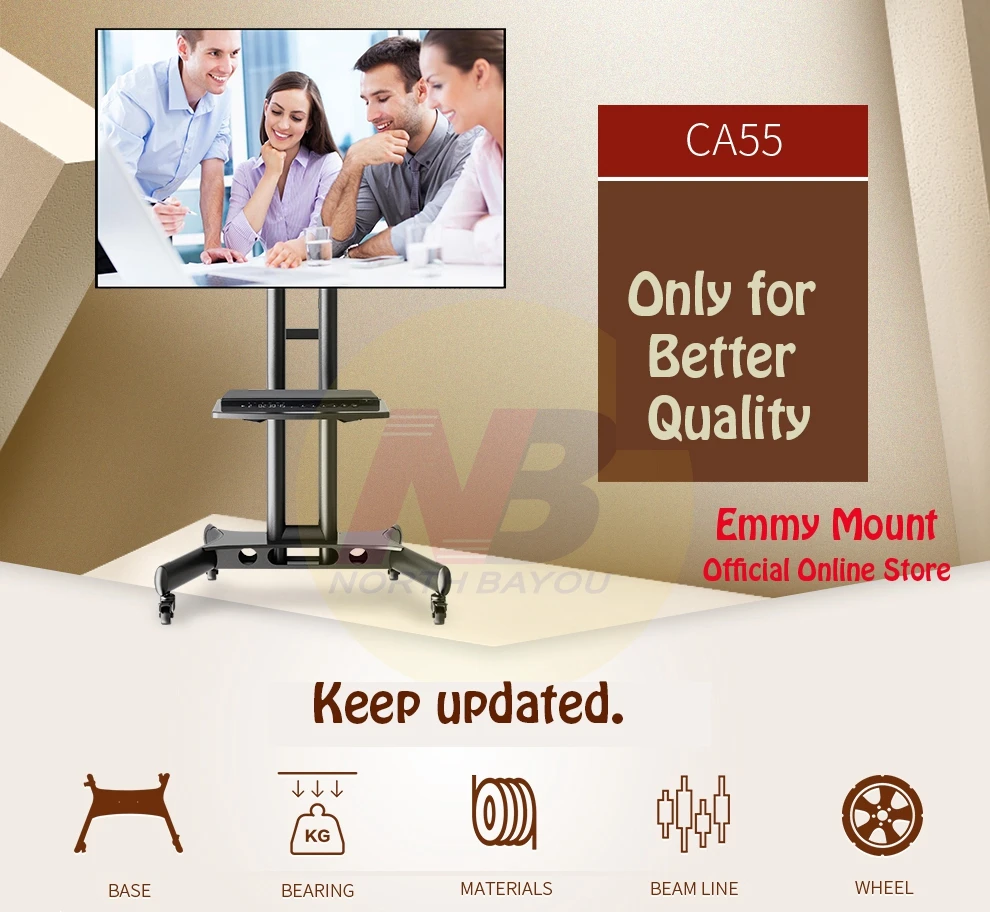 Супер качество 32 &quot 65&quot LED LCD TV Cart плоская панель плазменный Телевизор тележка с