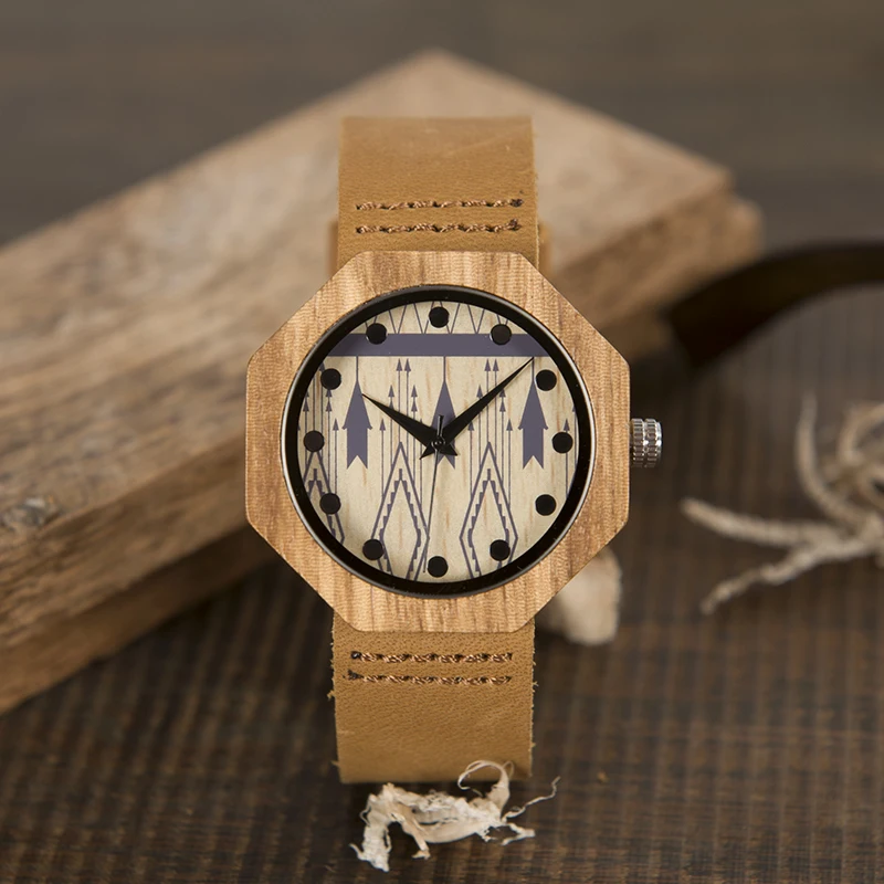 BOBO BIRD Zebra Wood женские часы ручной работы антикварные деревянные японские кварцевые наручные с механизмом в
