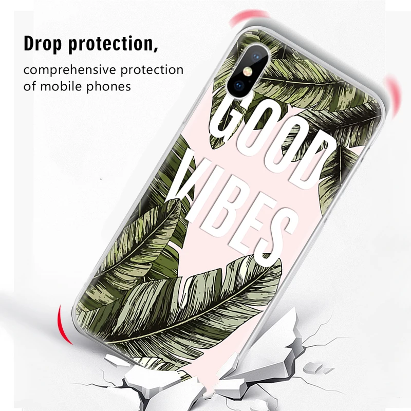 Милый чехол с рисунком для iPhone X XS Max XR 7 8 6 6S Plus 5 S 5S SE TPU задняя силиконовая крышка