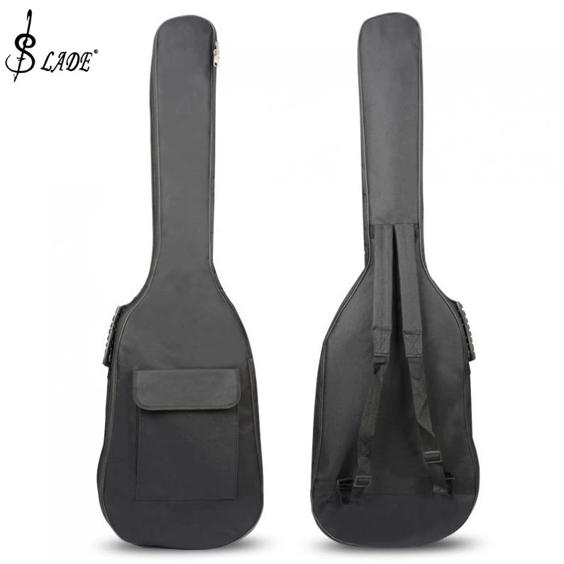 

SLADE 120 x 35 x 6cm 600D 5mm Thick Cotton Electric Bass Bag Soft Case Waterproof Bag with Double Shoulder Backpack Padded