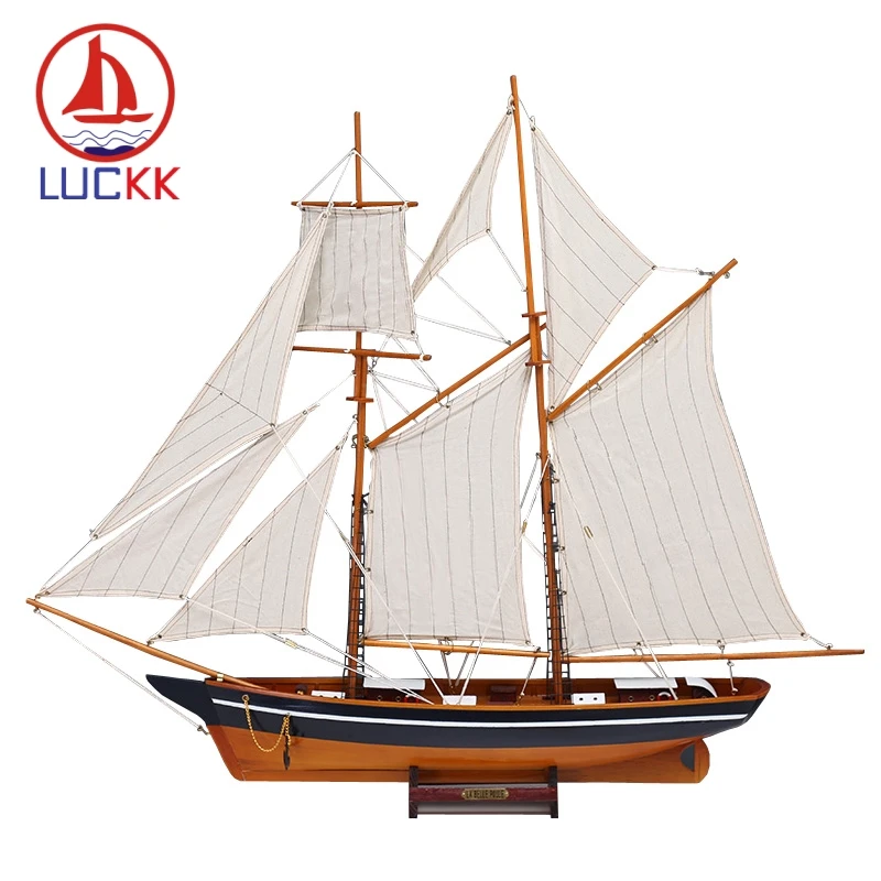 LUCKK 100 см Американская деревянная модель корабля интерьер дома винтажное