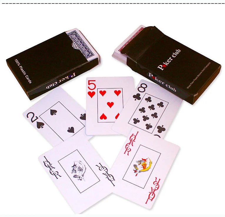 2 шт./лот игральные карты для покерного клуба 100% пластиковая моющаяся покерная