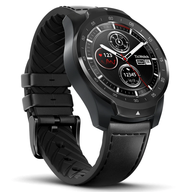 Global Ticwatch PRO Android носить NFC Google Pay gps Смарт часы IP68 Водонепроницаемый AMOLED дисплей smartwatchs для мужчин