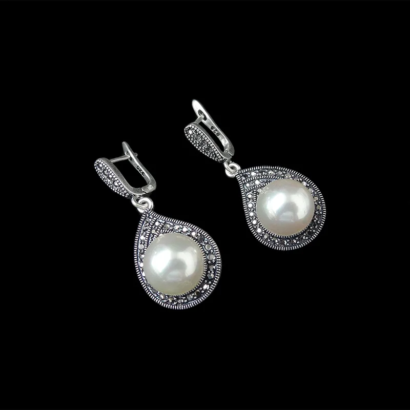 Набор винтажных ювелирных изделий Sellsets с имитацией жемчуга и стразы серебряного