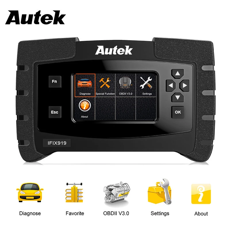 Autek IFIX919 OBD2 сканер Автомобильная полная система автомобильный диагностический