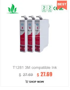 1281XL 5 шт. совместимый картридж с чернилами для принтера EPSON Stylus S22 SX125 SX130 SX230 SX235W SX420W SX425W SX430W