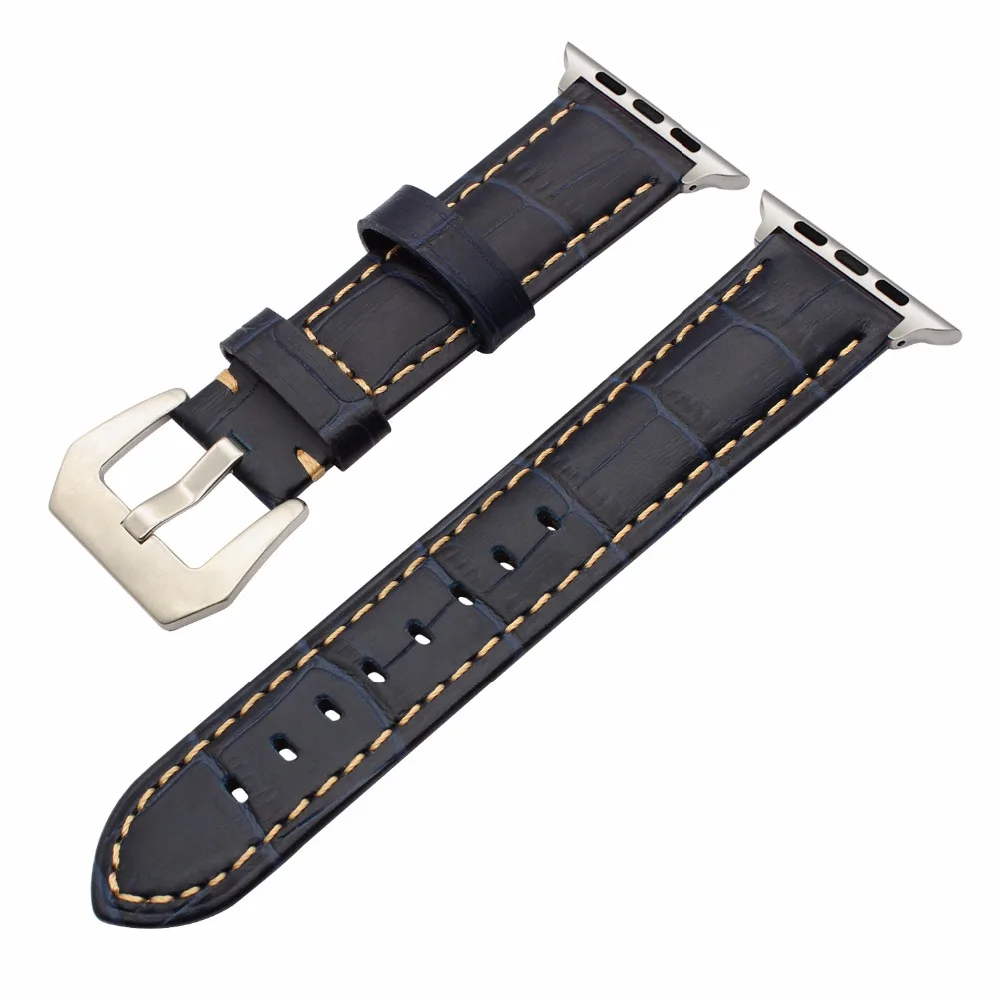 Итальянский ремешок для часов из натуральной кожи + Новый адаптер iWatch Apple Watch 38 мм