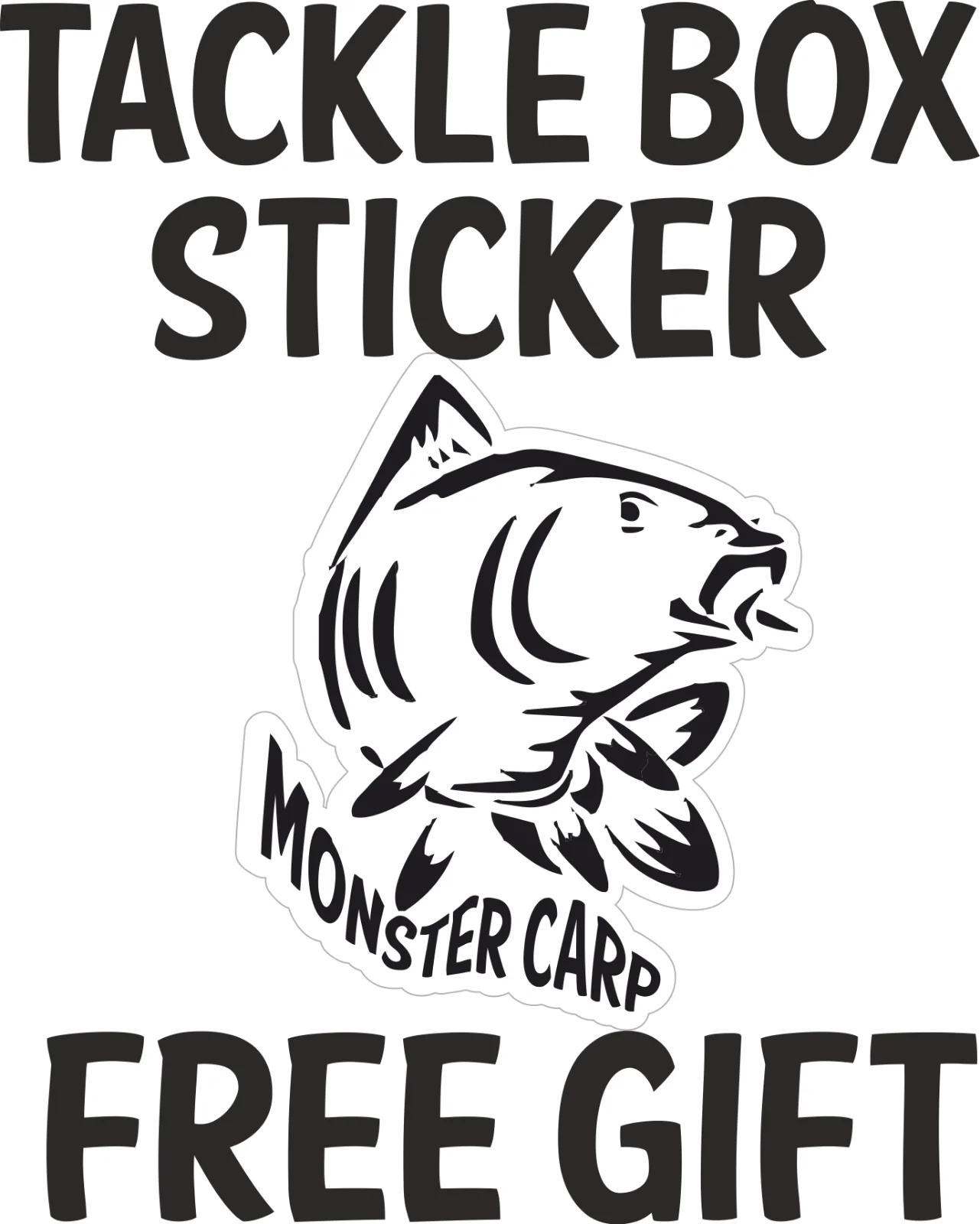 Fishing T Shirt T-Shirt Carp Carping shirt With Free Sticker | Мужская одежда
