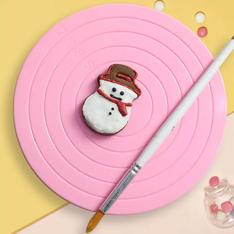 Пластик плиты торт проигрыватель вращающийся противоскольжения круглый стенд