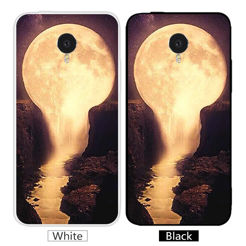 Мягкий ТПУ для Fundas Meizu MX4 чехол телефона Sunrise черный матовый mx4 силиконовый
