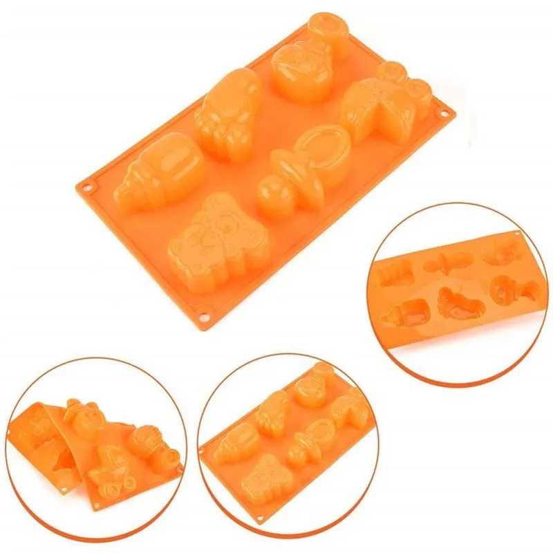 Детская Автомобильная силиконовая форма для торта с мишкой ручной работы формы