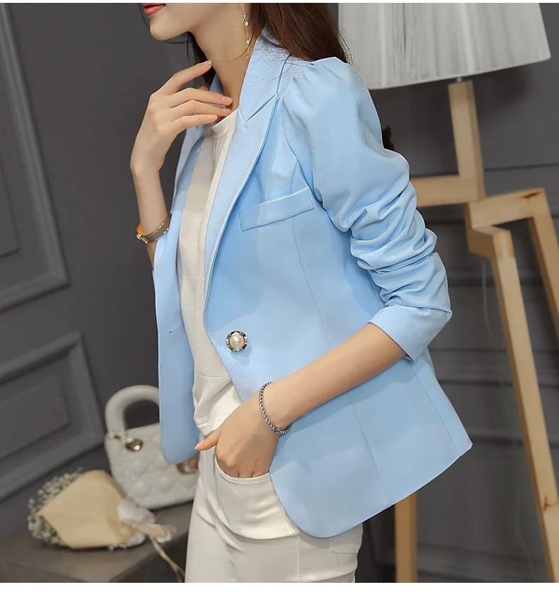 New Autumn Korean blazer Ladies Small suit coat Short paragraph Women office clothing ladies jackets and blazers slim Tops 1209 | Женская