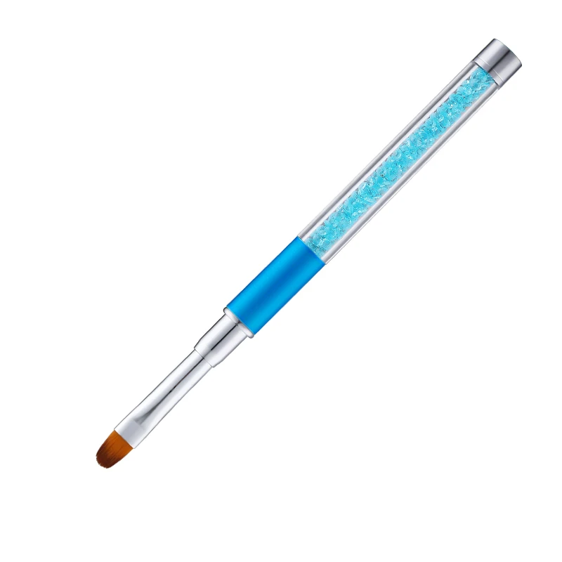 C100-BLUE 1 шт., кисти для дизайна ногтей, стразы, акриловая ручка, для резьбы ногтей, советы для рисования, полигелевый инструмент, лайнер, УФ-гель, аксессуары для маникюра, набор инструментов - Цвет: C100-BLUE