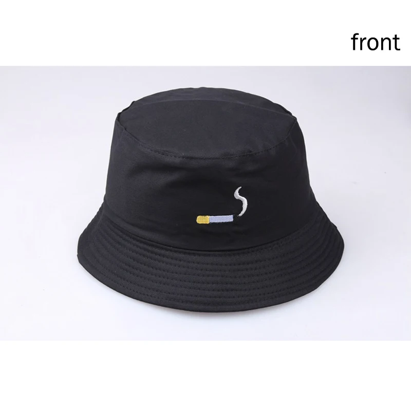 Панама с вышивкой дыма для мужчин и женщин шляпа рыбалки стиль Харадзюку хип