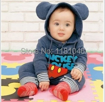 Retail Newest 2015 Fashion fashion cotton hooded baby rompers jumpsuits boy clothing body para bebe Free shipping C0001 | Детская одежда