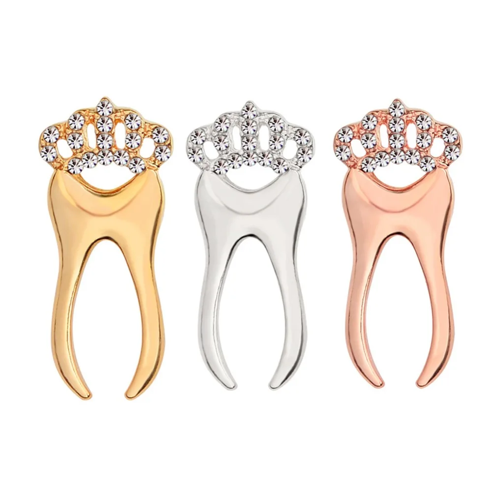 Золотистая серебристая булавка с кристаллами металлические значки броши на