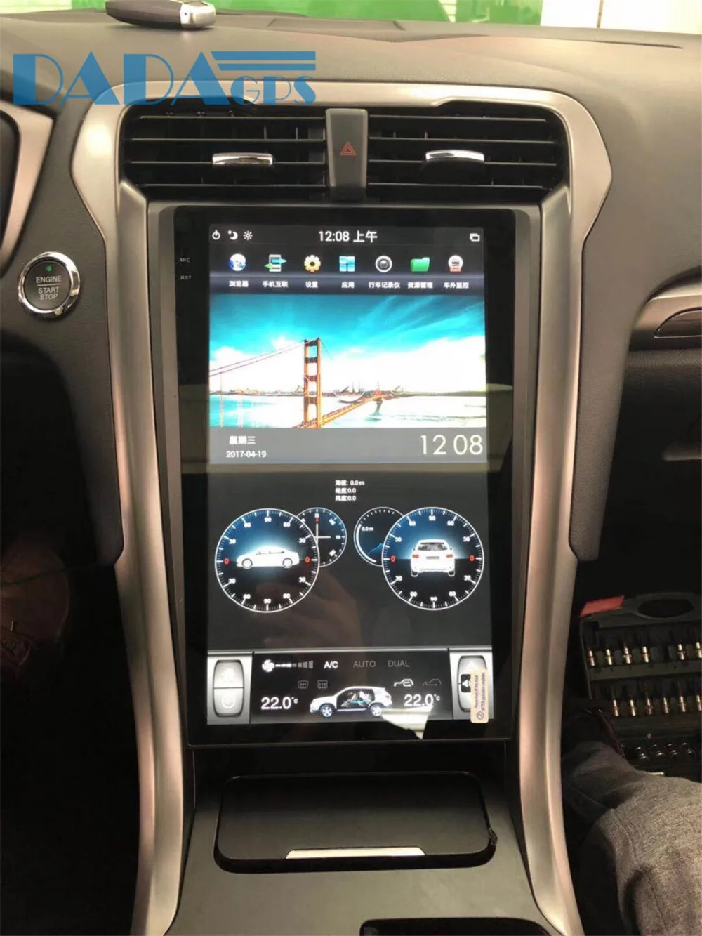 Tesla стиль Android 8,1 Автомагнитола Стерео gps головное устройство для Ford Fusion Mondeo MK5 2013 стерео Мультимедиа авто