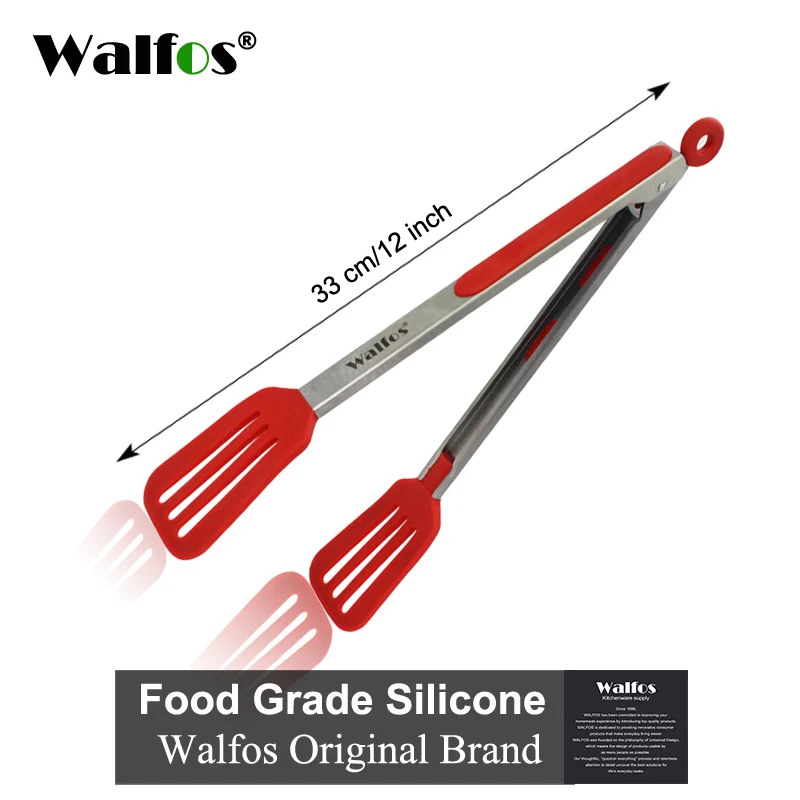 shovel 34cm(12 inch) WALFOS силиконовые щипцы для еды, кухонные щипцы, посуда для приготовления пищи, зажимы-щипцы, аксессуары для салата, сервировки барбекю, инструменты - Цвет: shovel 34cm(12 inch)