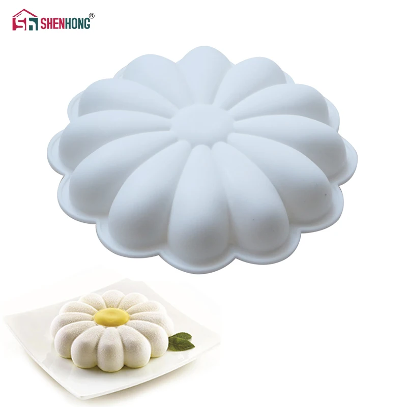 SHENHONG PRIMAVERA, форма для выпечки в виде цветка, для дома, вечерние, свадебные, силиконовая форма для мусса, сделай сам, для выпечки печенья, Рождественской Выпечки