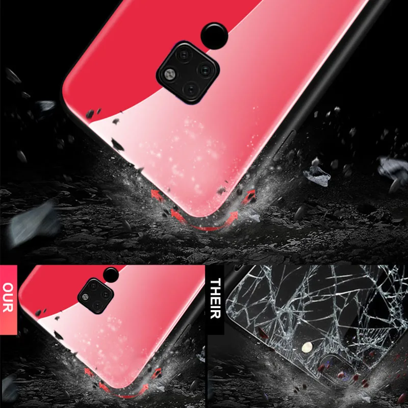 Чехол для Huawei Mate 20 Pro X 10 P Smart Plus Nova 3 I 3i P20 Lite P10 стеклянный чехол Huawey Psmart P20lite