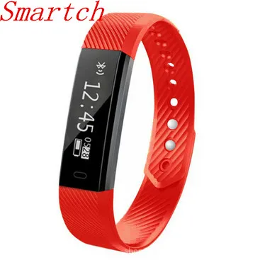 Smartch ID115 Смарт Браслет Шаг счетчик Фитнес будильник вибрации браслет pk ID107 fit бит