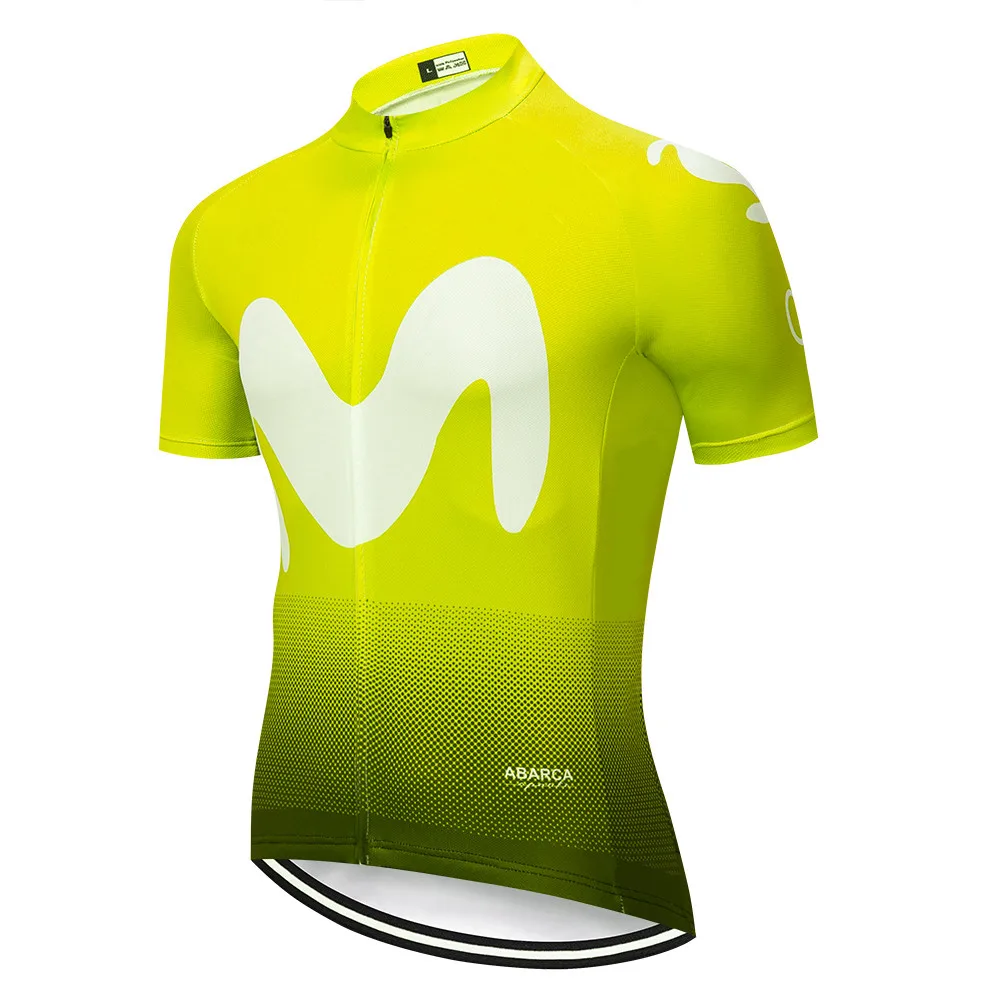 Cycling jersey Команда Movistar флуоресцентная зеленая одежда для велоспорта Джерси Ropa велосипед для мужчин лето Pro майки для велоспорта Велоспорт гелиевая Подушка шорты - Цвет: Cycling jersey