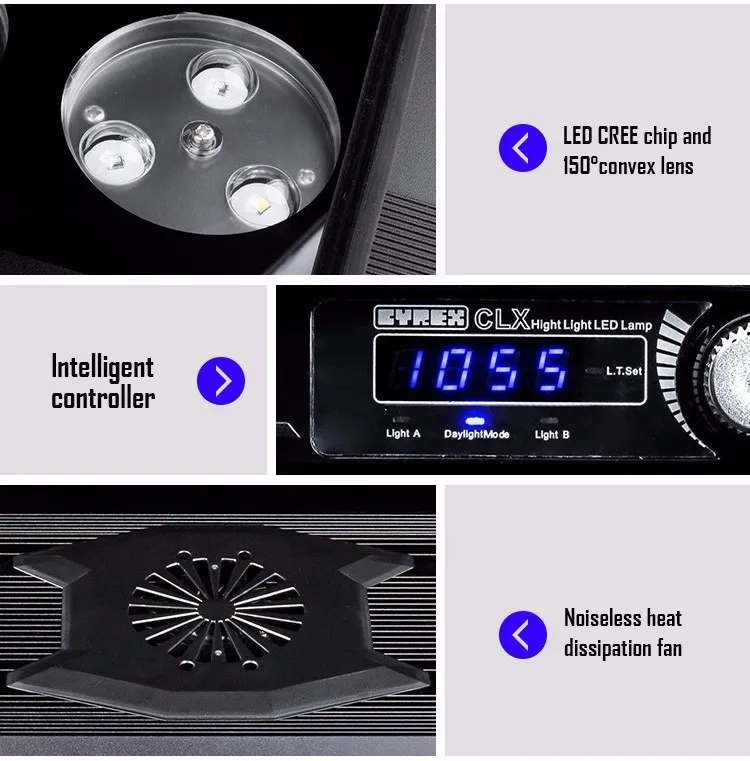 Nanfeng CLX-1 CLX1 CLX-2 CLX2 CLX3 CLX-3 CLX-4 CLX4 полный спектр светодиодный морской лампы, садок для рыбы декоративное освещение лампы