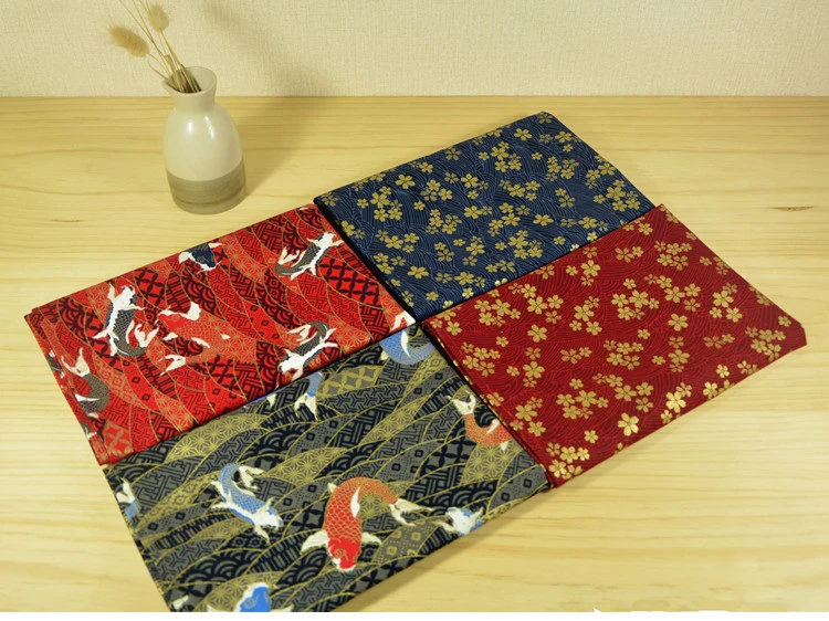 Японский furoshiki хлопок 100%/Япония Классическая Сакура синяя печать/много