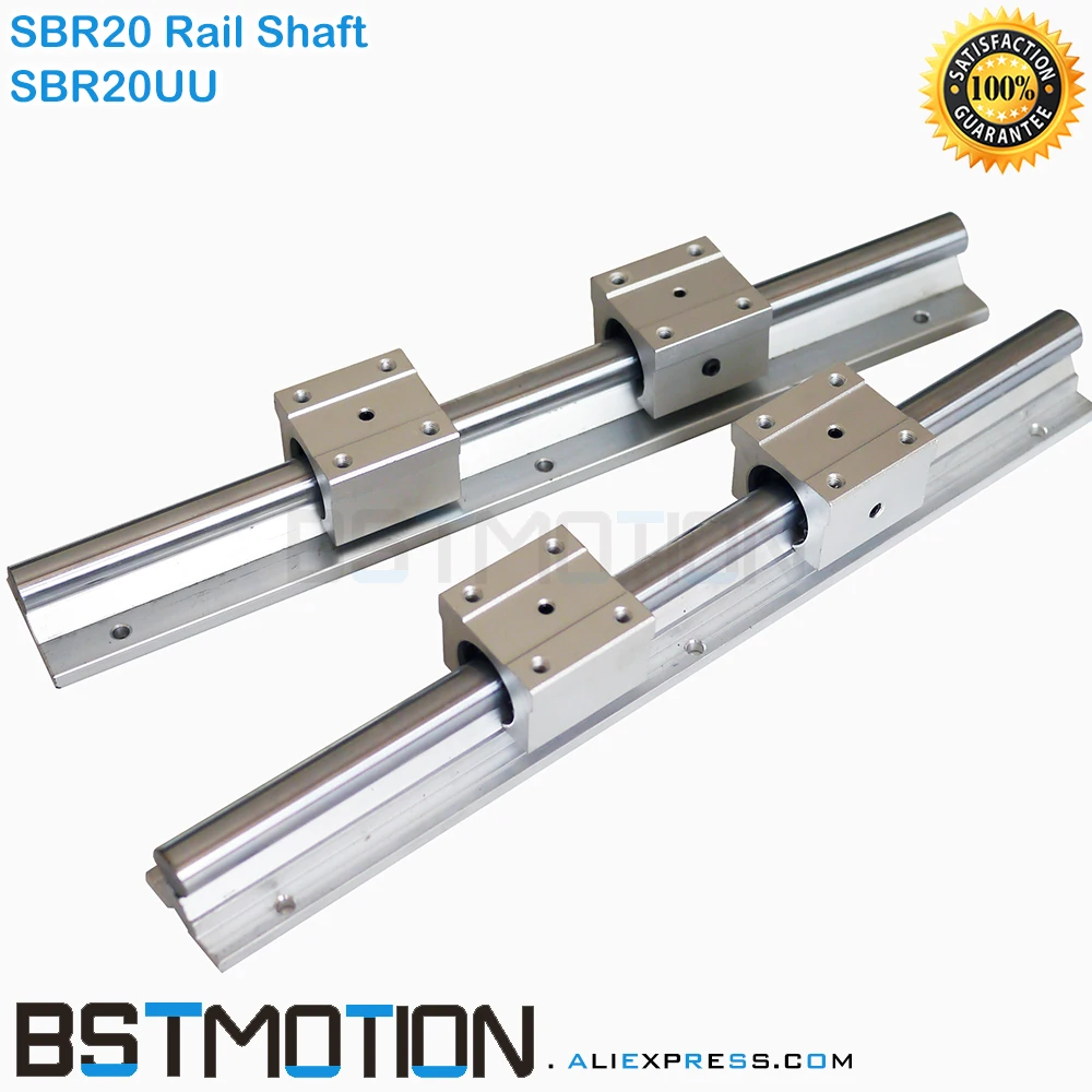 20 мм линейная направляющая SBR20 вала 300 400 500 600 700 800 900 1000 1100 1200 + SBR20UU блочный