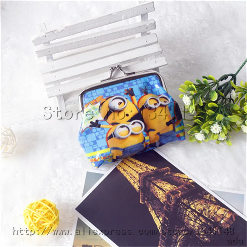 600 шт. 2015 миньоны 3D мультфильм портмоне гадкий я кошелек кошельки дети ребенок