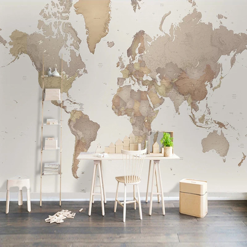 

Custom Any Size 3D Wall Murals Wallpaper World Map Wall Painting For Living Room Study Room Bedroom Mural Wall Papers Home Decor