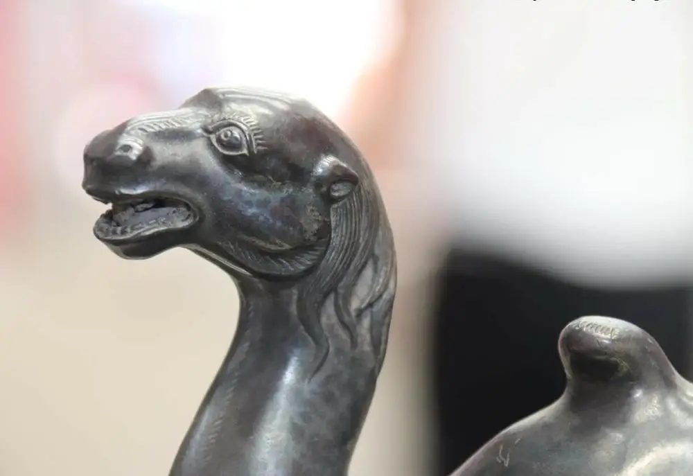 Old China Copper Bronze Animal Camel Penholder Pen Rack Statue BN8203 | Дом и сад