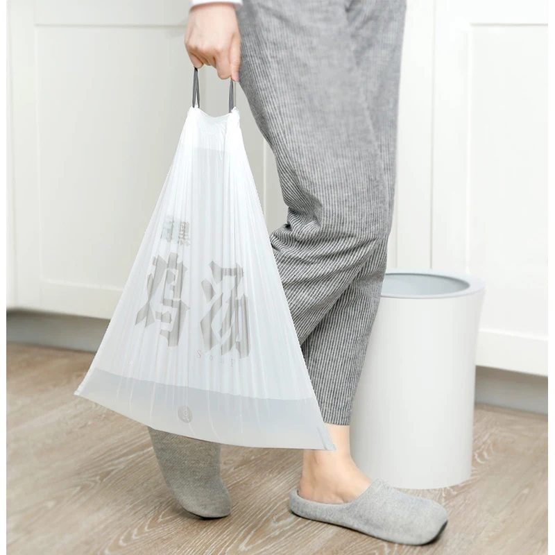 Xiaomi youpin Drawstring мешок для мусора утолщенный материал предотвращает утечку бытовой пластиковый мешок для мусора 30 шт/1 рулон