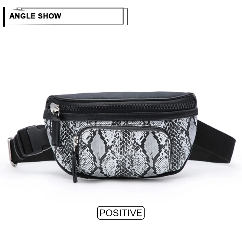 Змеиная модная женская сумка на пояс, короткая сумка на пояс для девочек, сумка на пояс на молнии для женщин, женская сумка на пояс, сумки для путешествий