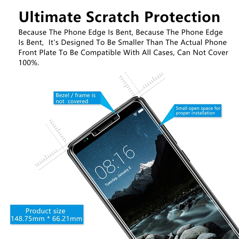 2.5D 0 26 мм 9H Премиум Закаленное стекло для OUKITEL K8 Защитная пленка 6 0|Защитные стёкла