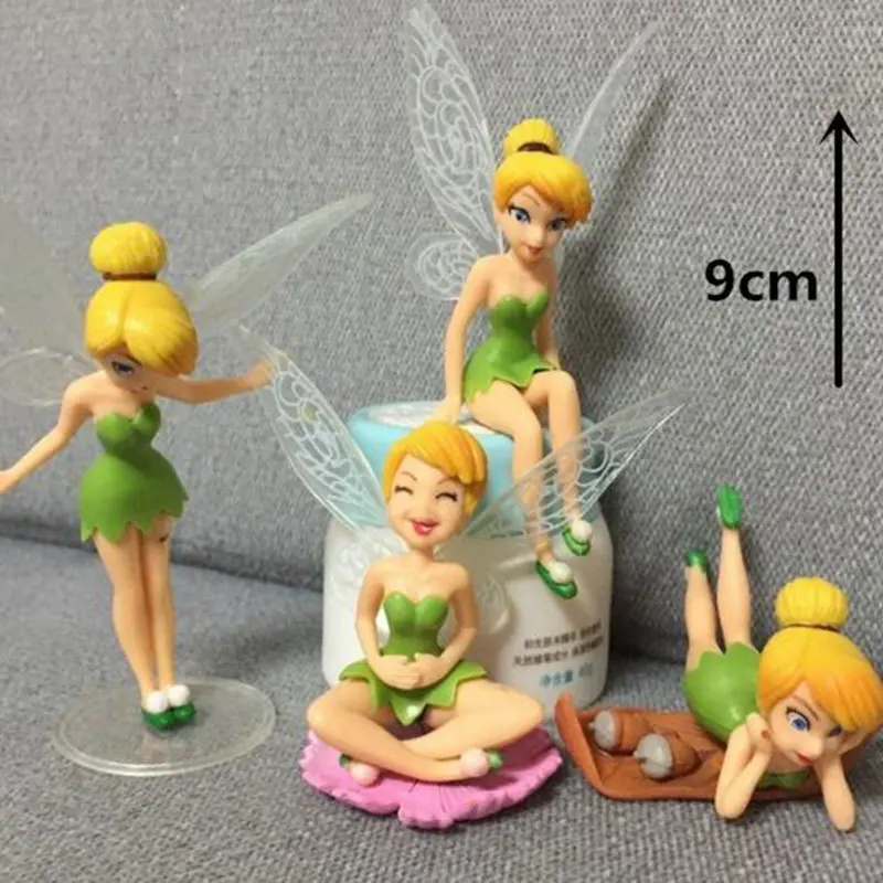 4 шт./компл. детский подарок Tinkerbell куклы детские анимационные Мультяшные игрушки