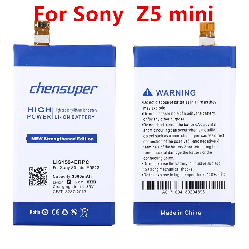Chensuper 3300 мАч LIS1594ERPC батарея для Sony Xperia Z5 mini compact E5823 E5803 | Мобильные телефоны и