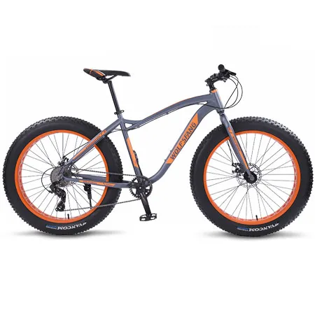 gray Wolf's fang, горный велосипед, шоссейный, Fat Bike, велосипеды со скоростью 26 дюймов, 8 скоростей, для мужчин, рама из алюминиевого сплава - Цвет: gray
