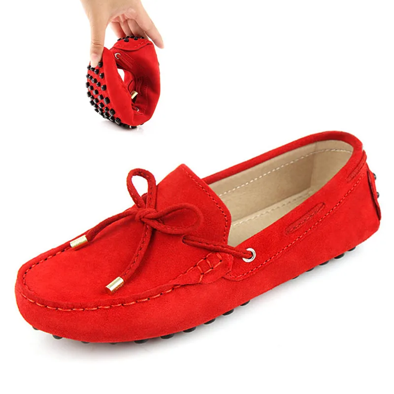 Женская обувь на плоской подошве мягкие повседневные лоферы из 100% натуральной