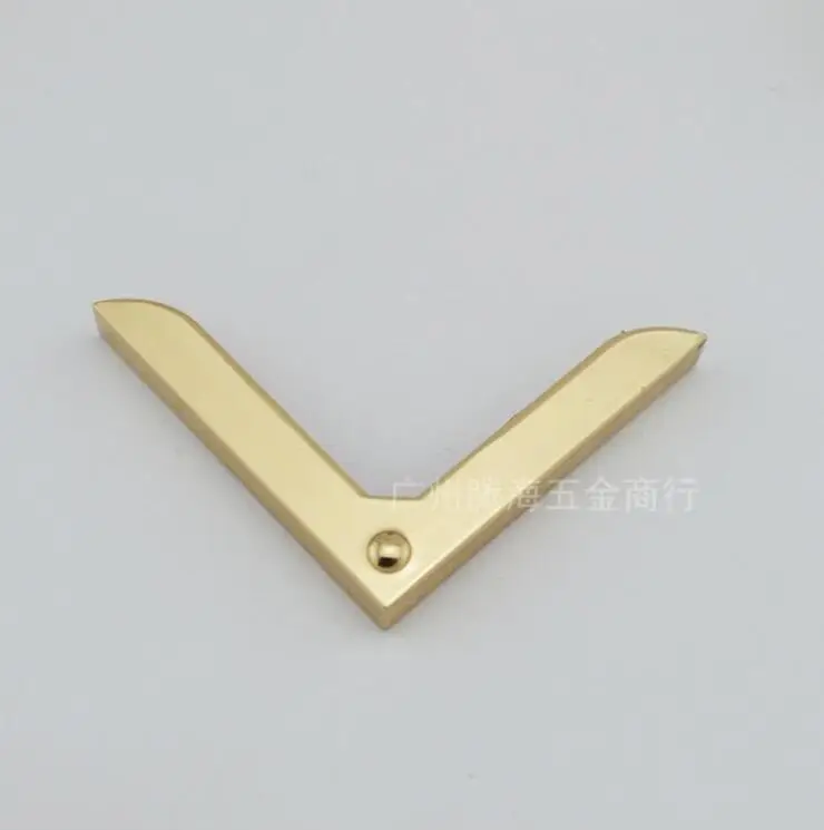 10 шт./лот Сумки багажа Аппаратные аксессуары кожа оборудование угол сплава сумки