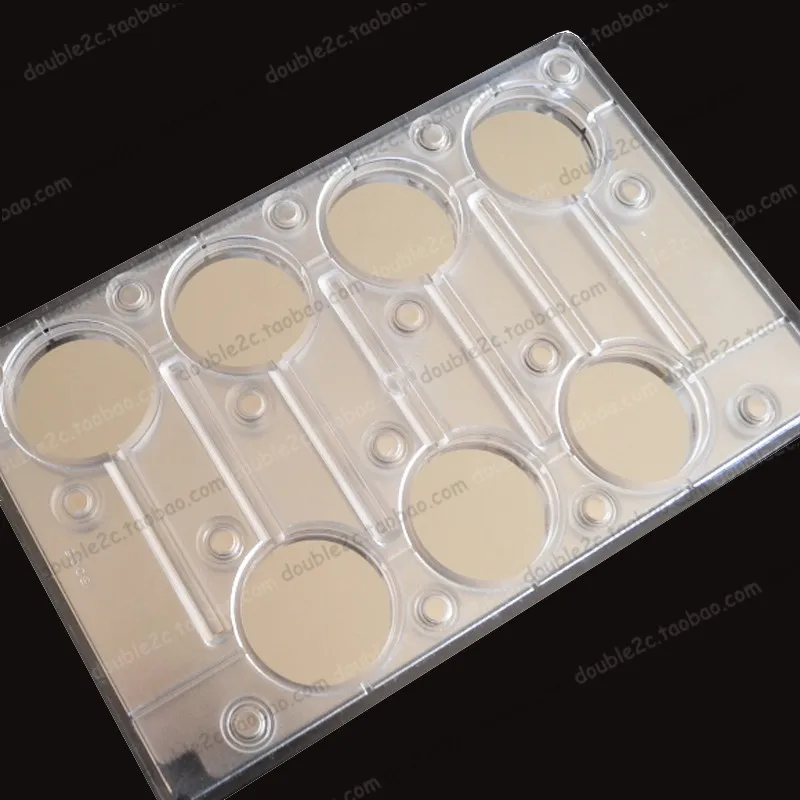 1 шт. Магнитная поликарбонатная форма для леденцов из нержавеющей стали 7 полости