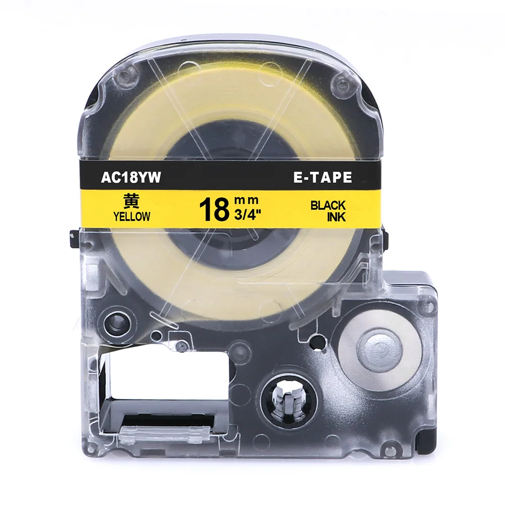 6 шт./лот совместимый для Epson ярлык 18 мм ST18KW SS18KW SC18YW SC18RW SC18BW SC18GW LC 5WBW LW 300 400 600P|epson label