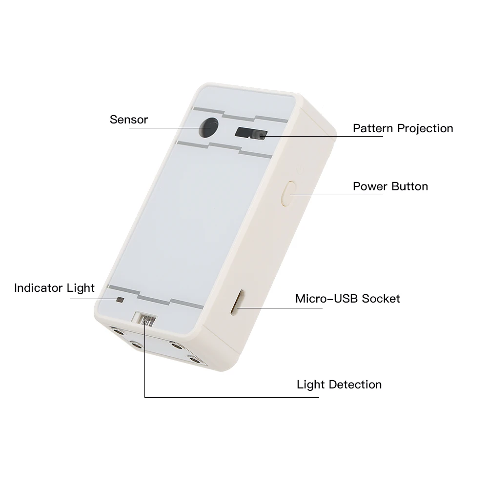 Мини беспроводной виртуальный проектор клавиатуры BT Laser Projectionwith Английский QWERTY