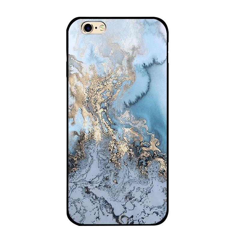 Для Apple iPhone 6/6 Plus черный чехол для телефона DIY мягкого ТПУ 5 &quotдля 6/6S Тонкий с