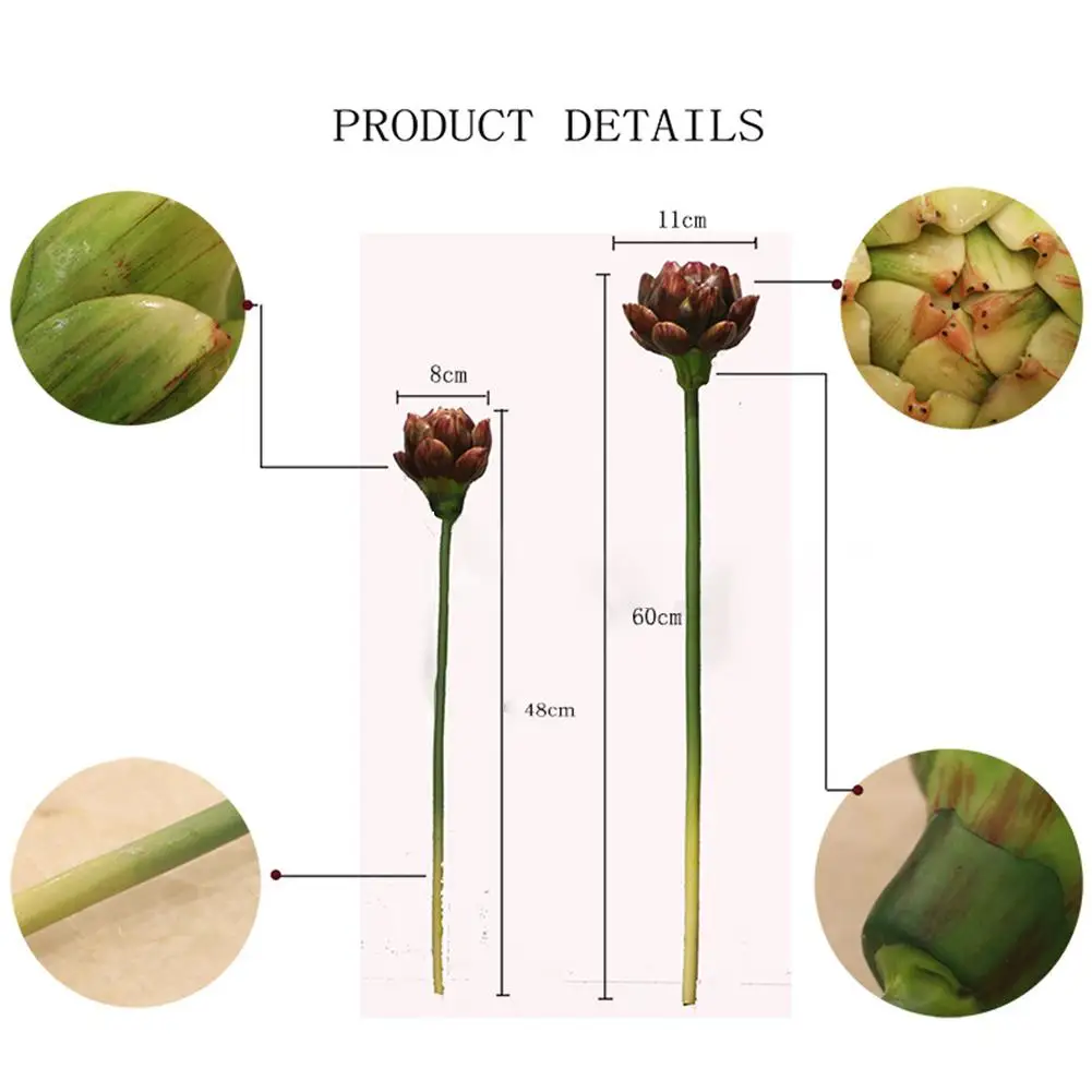 Adeeing искусственный артишок суккулент растения с стержнем для дома вечерние