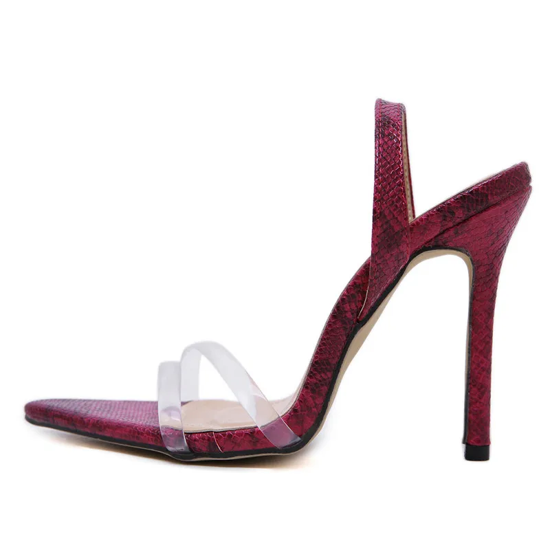 MeiLiKeLin/пикантные сандалии из ПВХ с прозрачной змеиной подошвой женские шлепанцы