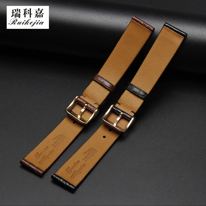 Высококачественный ремешок из крокодиловой кожи с ультратонкими часами 13 мм 14 18