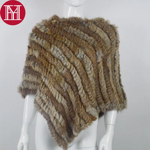 natural yellow Новая модная брендовая Женская шаль из натурального кроличьего меха, женский шарф из натурального кроличьего меха, Вязаная Шаль-пончо из натурального кроличьего меха - Цвет: natural yellow